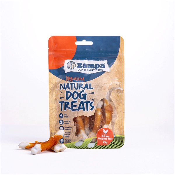 ZAMPA KÖPEK ÖDÜL MAMASI TAVUKLU SARGILI 12x75g