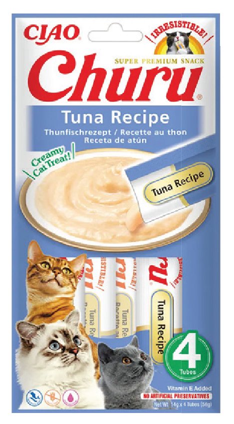 CIAO CHURU CREAM TON BALIKLI KEDİ ÖDÜL KREMASI (KUTU İÇİ 12'Lİ KOLİ İÇİ 48'Lİ)