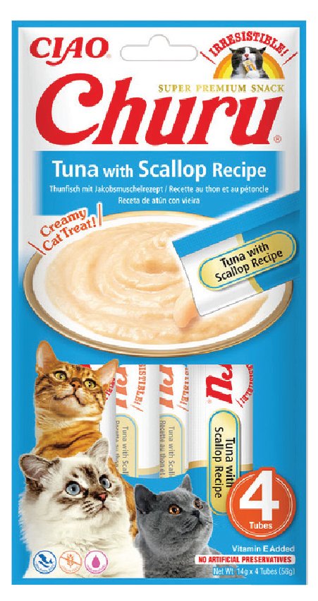 CIAO CHURU CREAM TON BALIKLI VE DENİZ TARAKLI KEDİ ÖDÜL KREMASI (KUTU İÇİ 12'Lİ KOLİ İÇİ 48'Lİ)