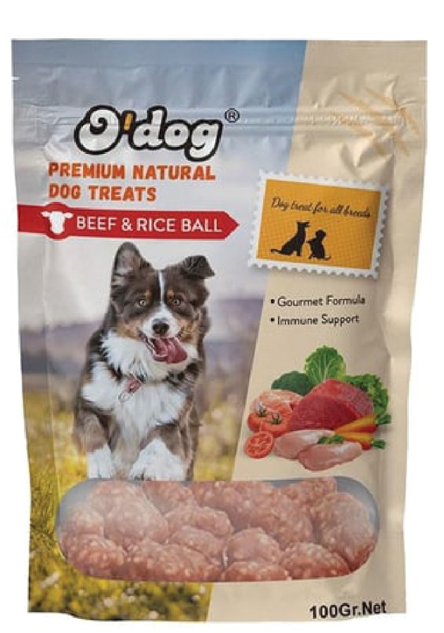 O DOG DANA ETLİ LEZZET TOPLARI KÖPEK ÖDÜLÜ 100 GR