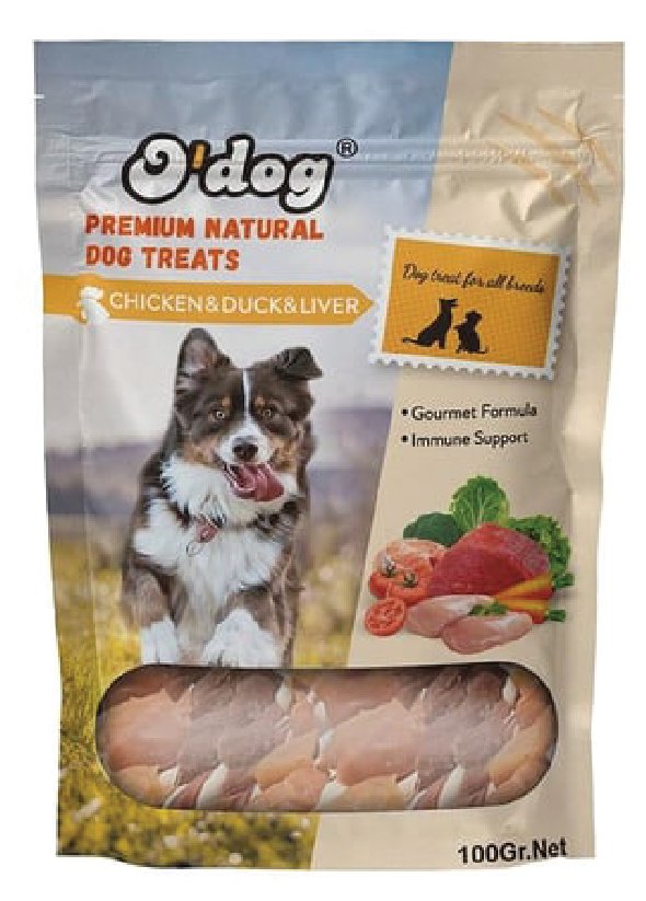 O DOG TAVUK, ÖRDEK, CİĞERLİ ÇUBUK KÖPEK ÖDÜLÜ 100 GR