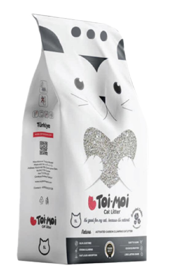 TOİ MOİ NATURA GREY AKTİF KARBON 5 KG KEDİ KUMU FB 0525