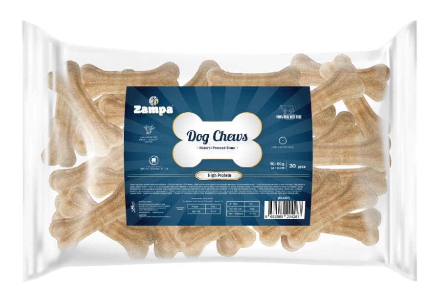 ZAMPA NATÜREL PRESS KEMİK KÖPEK ÖDÜLÜ 20 Lİ 50-60 GR